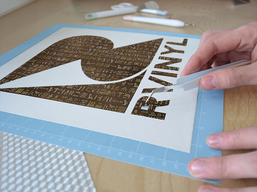 brown hieroglyphs egyptian Easy Weed Craft Vinyl