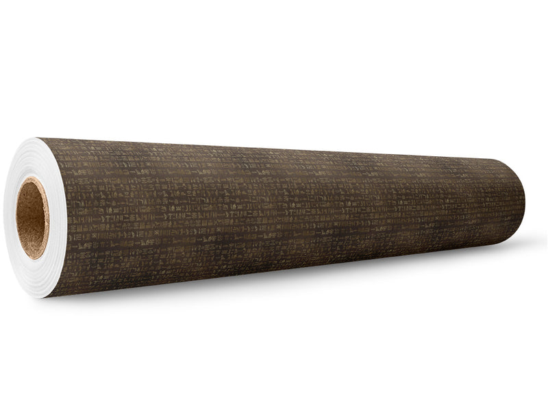 Brown Hieroglyphs Egyptian Wrap Film Wholesale Roll~Rwraps Series 914 Digitally Printed Vinyl Roll~5