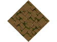 Brown Mossy Brick Vinyl Wrap Pattern