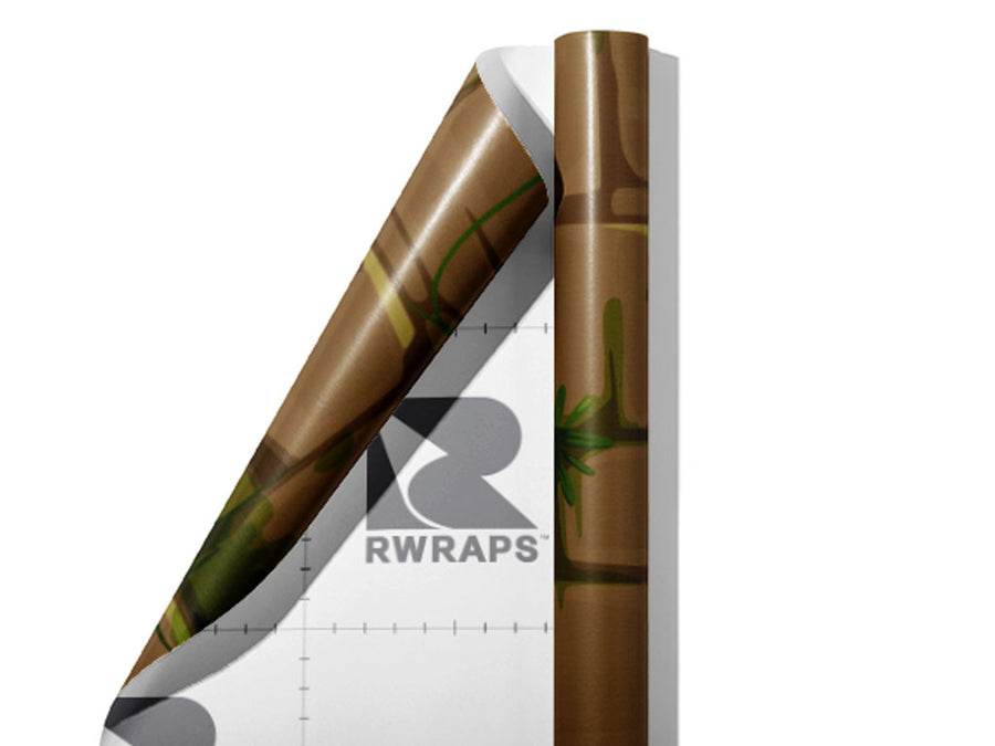 Brown Mossy Brick Wrap Film Sheets~Rwraps Series 914 Brown Mossy Brick Scrolled Sheet~4
