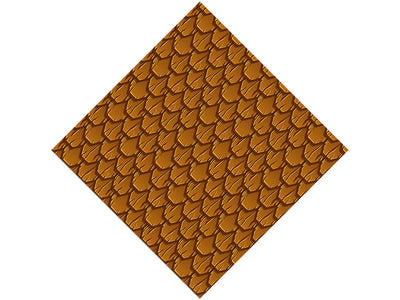 Brown Scaled Tile Vinyl Wrap Pattern