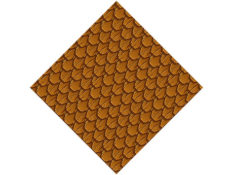 Brown Scaled Tile Vinyl Wrap Pattern