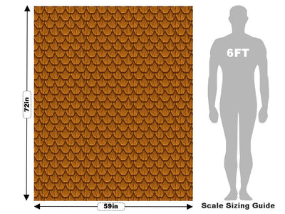 Brown Scaled Tile Vehicle Wrap Scale~Rwraps Series 914 Brown Scaled Tile Measurements~2
