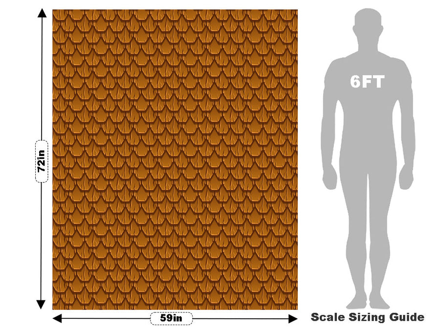 Brown Scaled Tile Vehicle Wrap Scale~Rwraps Series 914 Brown Scaled Tile Measurements~2