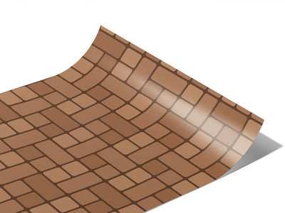 Brown  Brick Vinyl Wraps~Rwraps Series 914 Digitally Printed Vinyl Wrap~1