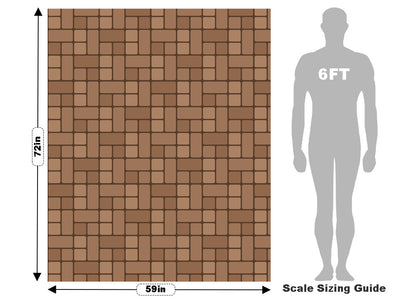 Brown  Brick Vehicle Wrap Scale~Rwraps Series 914 Brown  Brick Measurements~2