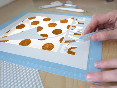 brown sugar polka dot Easy Weed Craft Vinyl