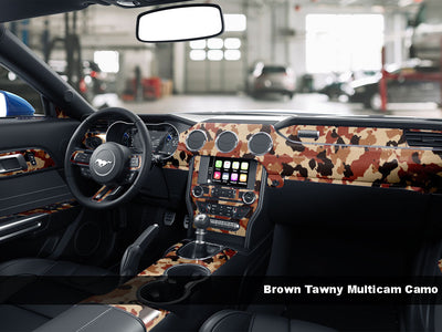 Brown Tawny Multicam Camo Dash Kit Finish