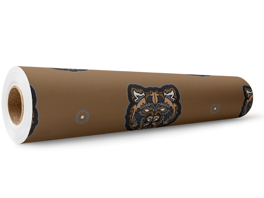Brown Vengeance Animal Wrap Film Wholesale Roll~Rwraps Series 914 Digitally Printed Vinyl Roll~5