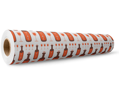 Brunch Time Alcohol Wrap Film Wholesale Roll~Rwraps Series 914 Digitally Printed Vinyl Roll~5