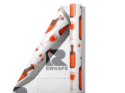 Brunch Time Alcohol Wrap Film Sheets~Rwraps Series 914 Brunch Time Alcohol Scrolled Sheet~3