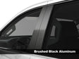 toyota pick up 1984-1988 Brushed Aluminum Black Pillar Cover Diagram