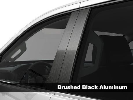 toyota pick up 1984-1988 Brushed Aluminum Black Pillar Cover Diagram