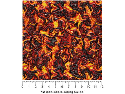 Brutal Eruption Lava Vinyl Film Pattern Size 12 inch Scale~Rwraps Brutal Eruption Lava Sizing Chart~2