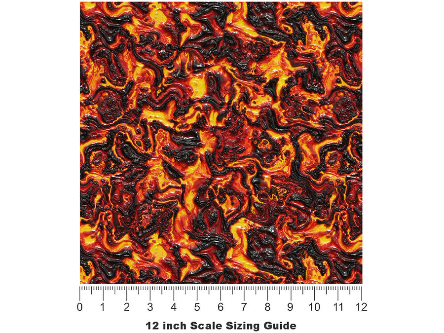 Brutal Eruption Lava Vinyl Film Pattern Size 12 inch Scale~Rwraps Brutal Eruption Lava Sizing Chart~2