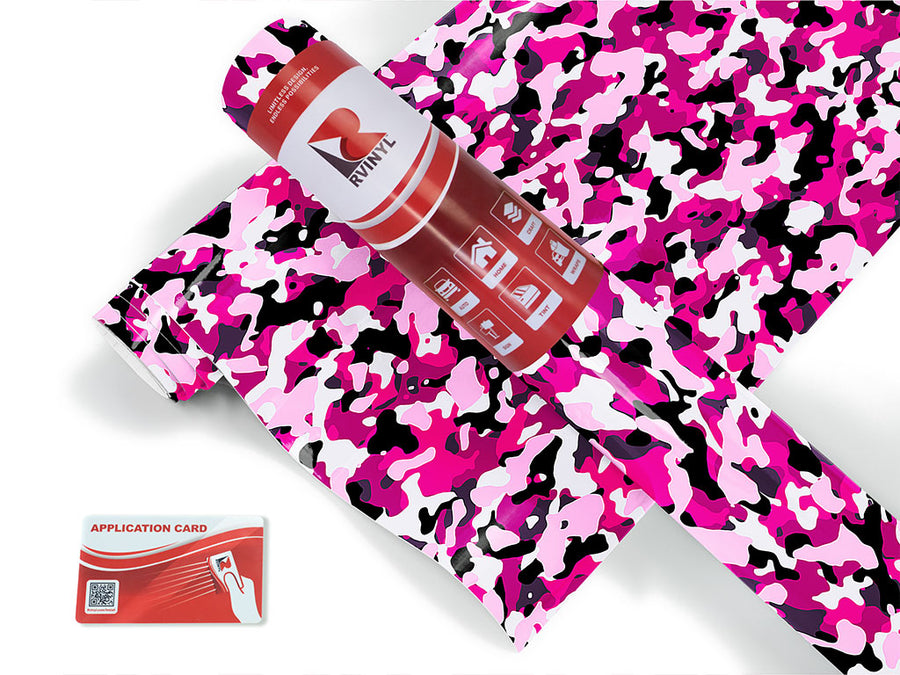 bubble gum camouflage Craft Vinyl Roll