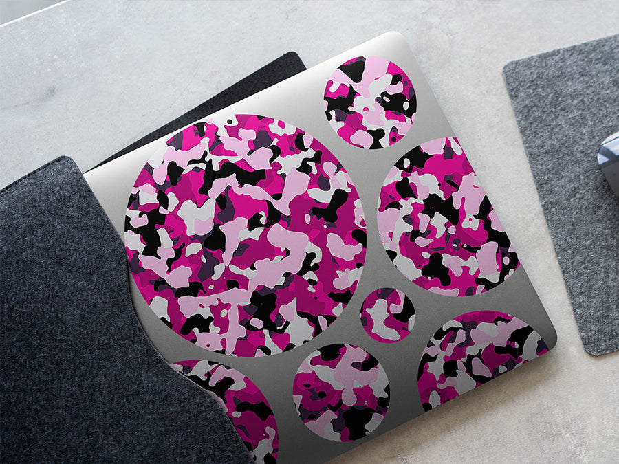 bubble gum camouflage DIY Laptop Stickers
