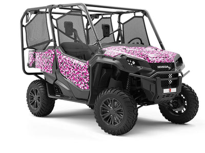 Bubble Gum Camouflage Utility Vehicle Vinyl Wrap
