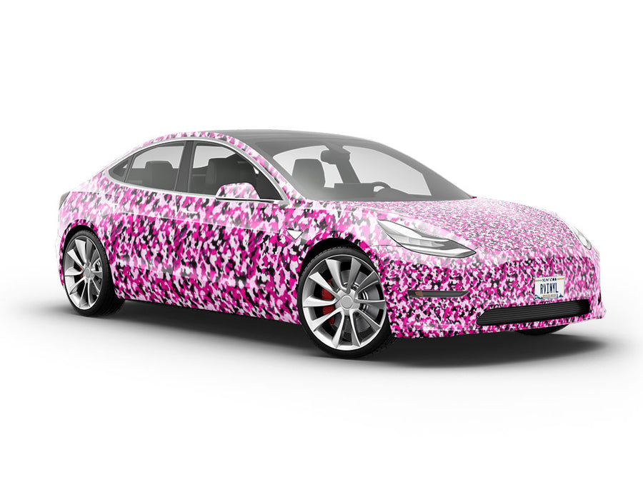 Bubble Gum Camouflage Vehicle Vinyl Wrap
