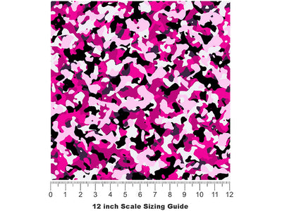 Bubble Gum Camouflage Vinyl Film Pattern Size 12 inch Scale~Rwraps Bubble Gum Camouflage Sizing Chart~3