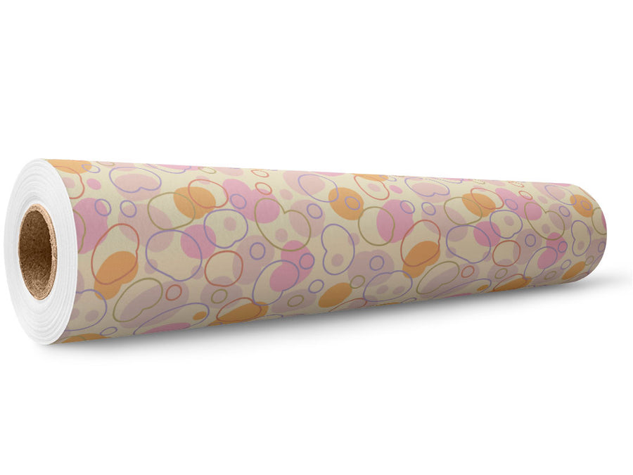 Bubblegum  Cobblestone Wrap Film Wholesale Roll~Rwraps Series 914 Digitally Printed Vinyl Roll~5