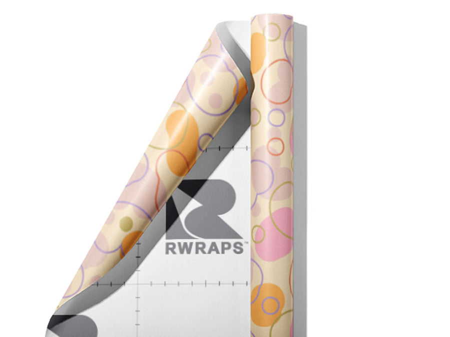 Bubblegum  Cobblestone Wrap Film Sheets~Rwraps Series 914 Bubblegum  Cobblestone Scrolled Sheet~4