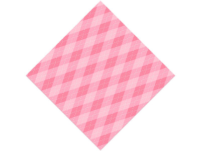Bubblegum  Argyle Vinyl Wrap Pattern