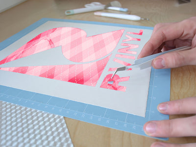 bubblegum argyle Easy Weed Craft Vinyl