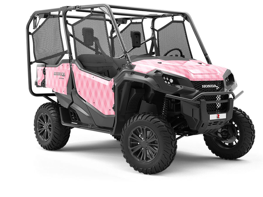 Bubblegum  Argyle Utility Vehicle Vinyl Wrap