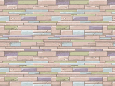Bubblegum Pink Brick Vinyl Wrap Pattern~Rwraps Series 914 Digitally Printed Vinyl Wrap~0
