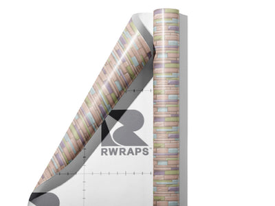 Bubblegum Pink Brick Wrap Film Sheets~Rwraps Series 914 Bubblegum Pink Brick Scrolled Sheet~4