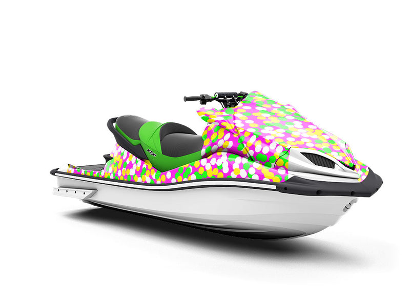 Bubbling Experiment Polka Dot Jet Ski Vinyl Customized Wrap
