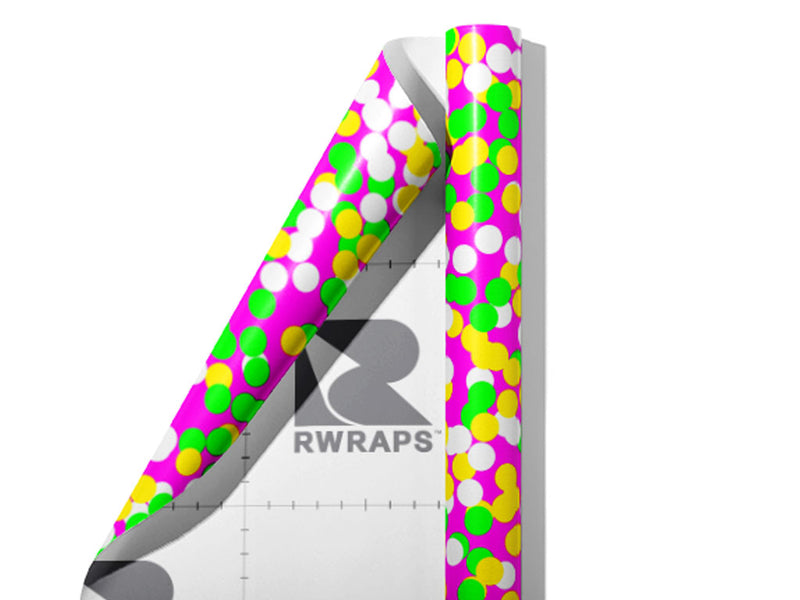 Bubbling Experiment Polka Dot Wrap Film Sheets~Rwraps Series 914 Bubbling Experiment Polka Dot Scrolled Sheet~3