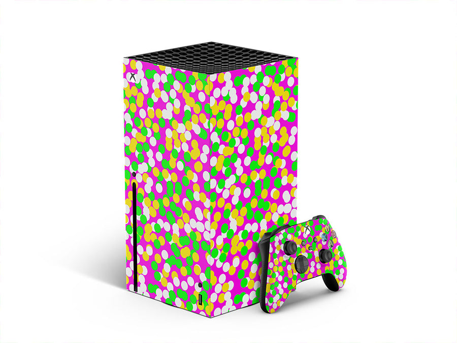 bumblebee yellow polka dot XBOX DIY Decal