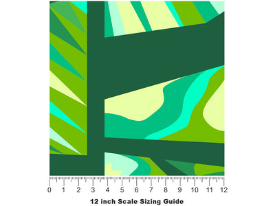 Bubbling Springs Mosaic Vinyl Film Pattern Size 12 inch Scale~Rwraps Bubbling Springs Mosaic Sizing Chart~2