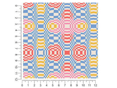 bubbling wall optical illusion 1ft x 1ft Craft Sheets