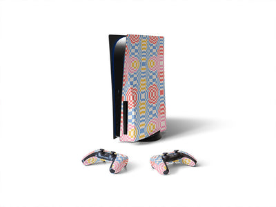 bubbling wall optical illusion Sony PS5 DIY Skin