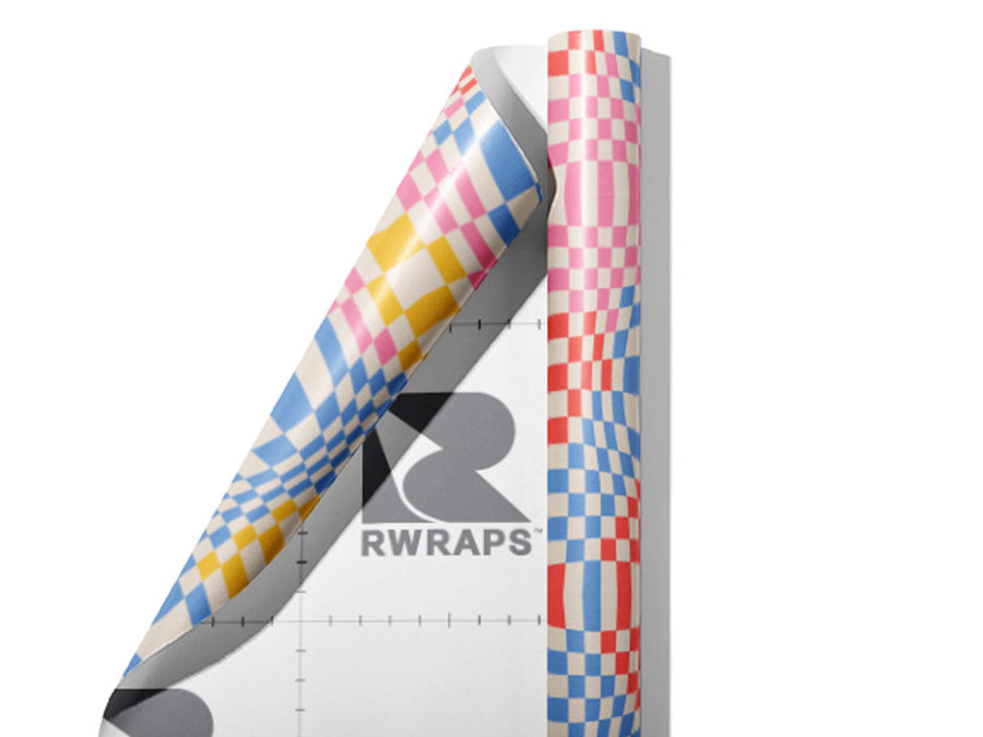 Bubbling Wall Optical Illusion Wrap Film Sheets~Rwraps Series 914 Bubbling Wall Optical Illusion Scrolled Sheet~3