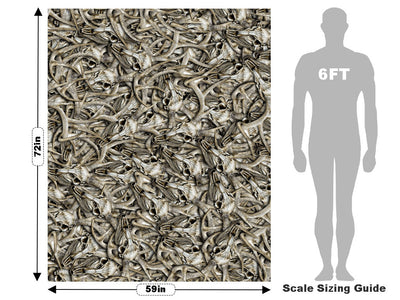 Buck Skull Camouflage Vehicle Wrap Scale~Rwraps Series 914 Buck Skull Camouflage Measurements~1