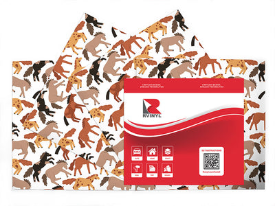 bucking bronco animal Craft Vinyl Sheet Pack