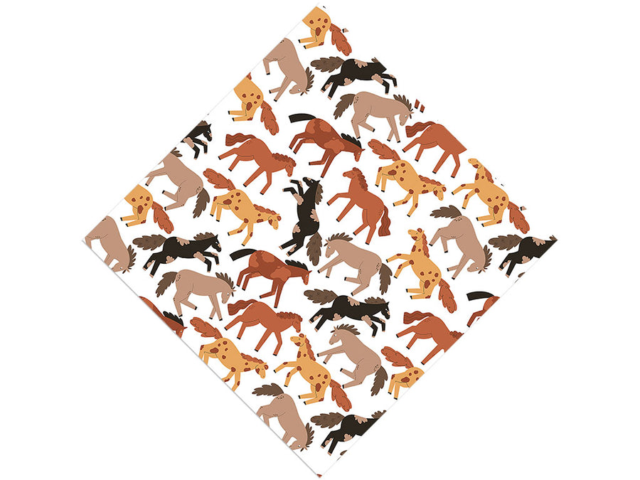 Bucking Bronco Animal Vinyl Wrap Pattern