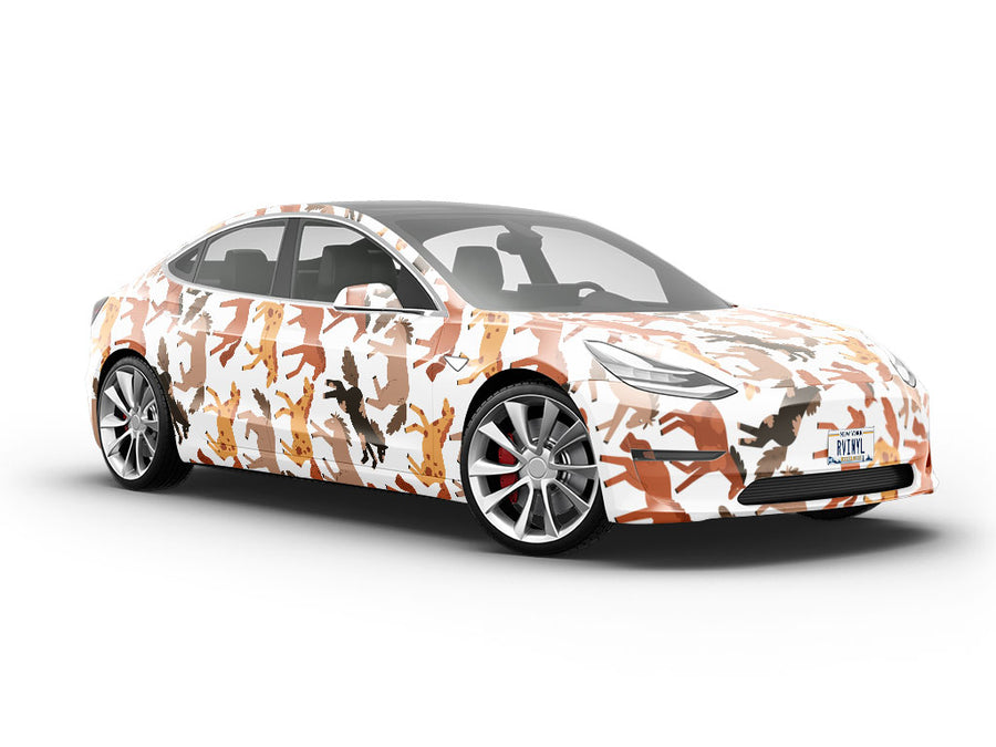 Bucking Bronco Animal Vehicle Vinyl Wrap