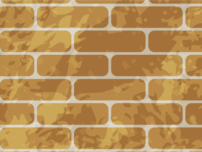 Buff Orange Brick Vinyl Wrap Pattern~Rwraps Series 914 Digitally Printed Vinyl Wrap~0