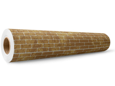 Buff Orange Brick Wrap Film Wholesale Roll~Rwraps Series 914 Digitally Printed Vinyl Roll~5