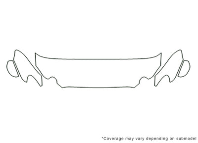 allure Avery Dennison Clear Bra Hood Precut PPF Diagram