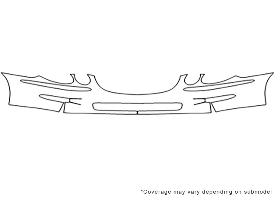 allure 3M Clear Bra Bumper Precut PPF Diagram