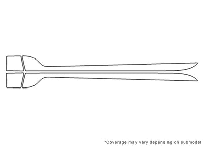 cascada 3M Clear Bra Door Cup Precut PPF Diagram