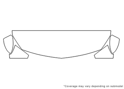 cascada Avery Dennison Clear Bra Hood Precut PPF Diagram