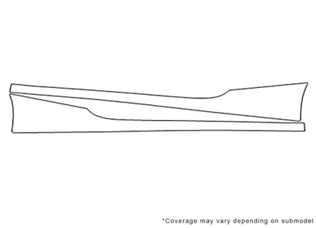 cascada Avery Dennison Clear Bra Door Cup Precut PPF Diagram