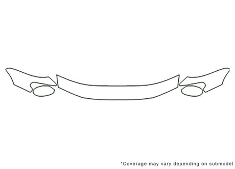 century 3M Clear Bra Hood Precut PPF Diagram